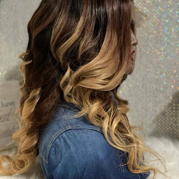 🔥New 26” Sexy Akiriya 4X5 Closure Ombré 💯Brazilian Human Hair Closure Wig🔥 - Picture 8 of 14